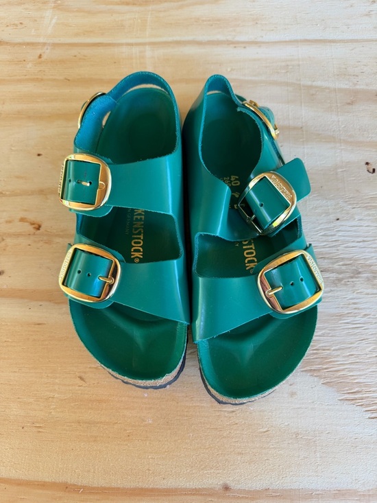 Birkenstock Shoes - Birkenstock 40 100% Leather Green New